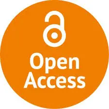 Open Access symbol in white on an orange circle background.